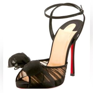 Louboutin ARTYDIVA 120 RETE/MOUSSELINE/CREPE SAT ❌no offers, priced low ❌